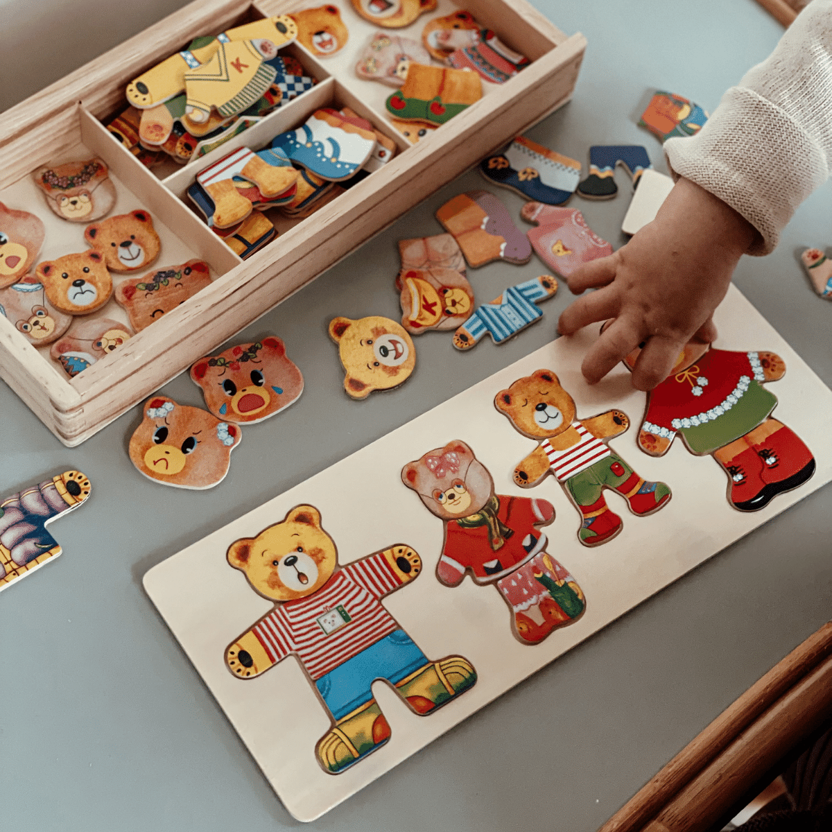 Kids Dress Up Puzzle | Wooden Construction | Mix Match Unisex Design