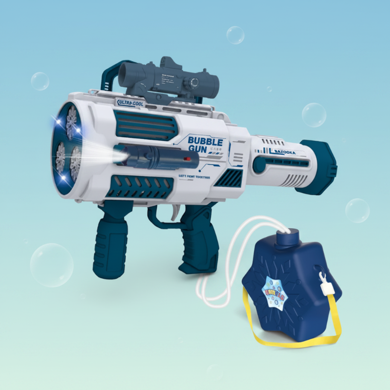 Kids Bubble Gun | Light Up Feature | Music Sounds Comfortable Design
