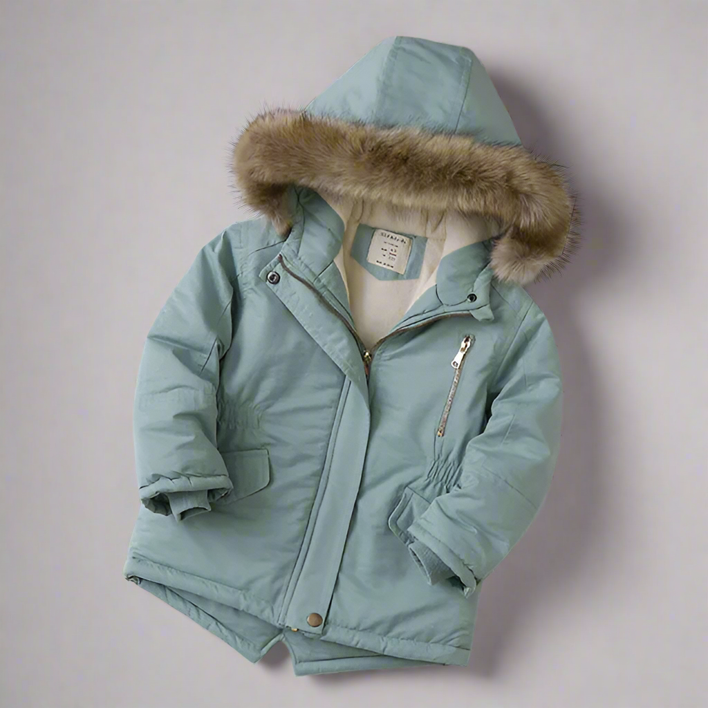 Kids Winter Parka | Insulated | Faux Fur Hood Jacket Unisex Design