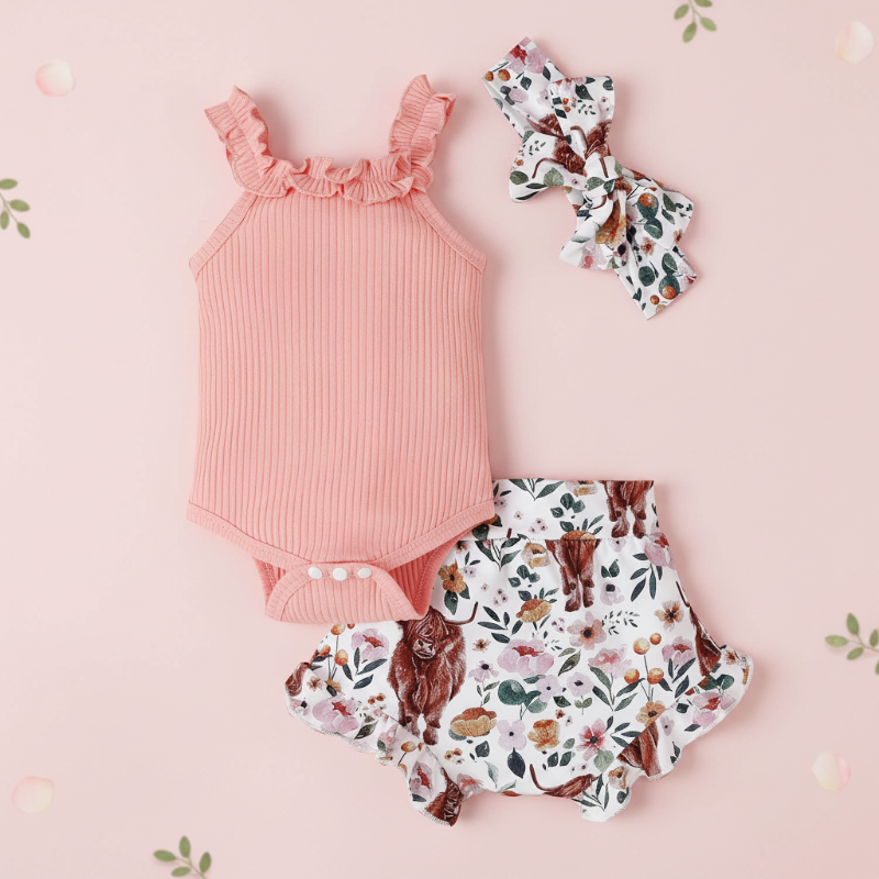 Kids Summer Outfit Set | Printed Design | Two-Piece Unisex Design