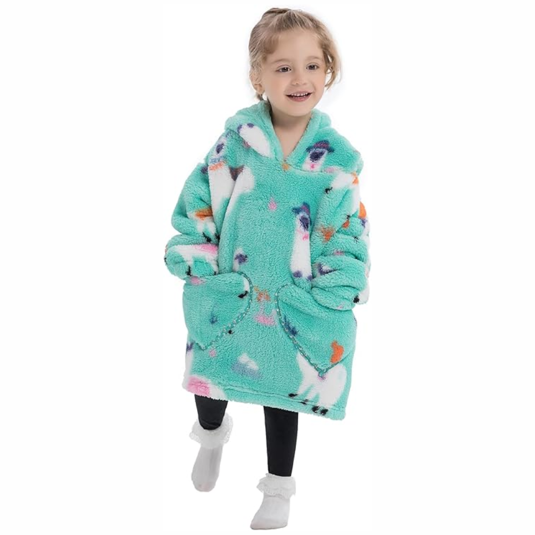 Kids Blanket | Sherpa Fabric | Sleeve Design Lightweight Design Soft