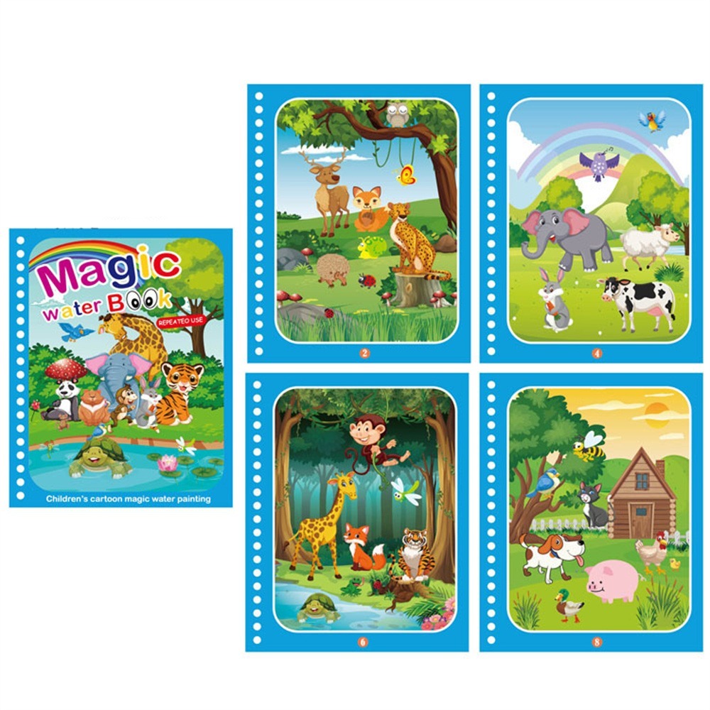 Kids Water Reveal Book | Drawing Activity | Reusable Unisex Design