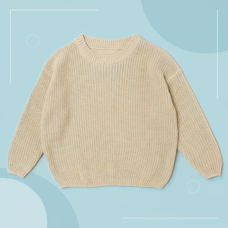 Kids Knitted Sweater | Personalized Name | Baby Elastic Waistband