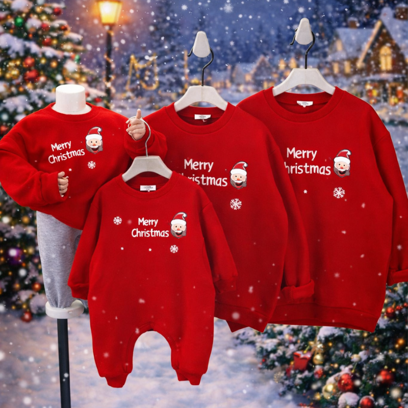 Kids Christmas Bodysuit | Cotton Fabric | Family Matching Boys and