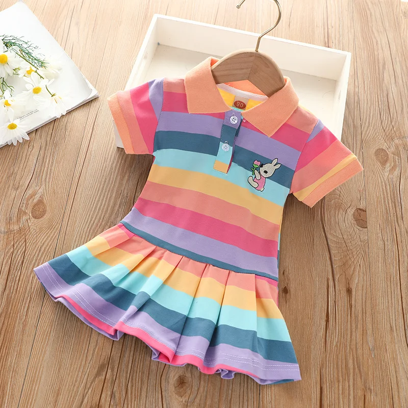 Kids Polo Dress | Collar Detail | Short Sleeve Unisex Design Cotton