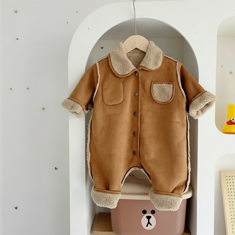 Kids Winter Romper | Fleece Lined | Hood Closure Machine for All Ages