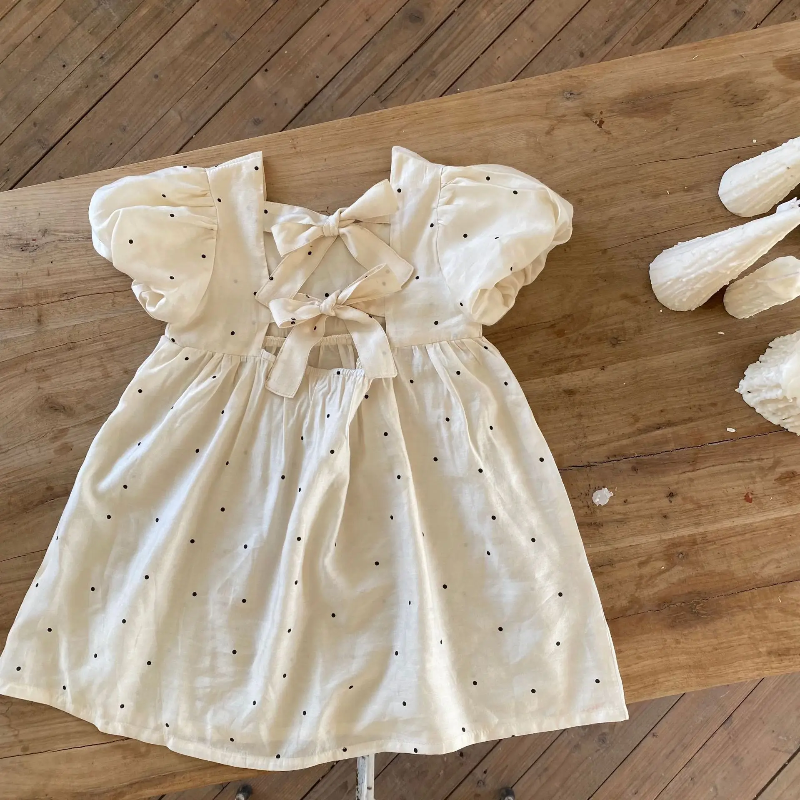 Kids Girls Dress | Double Layer Skirt | Elastic Waist Soft Fabric