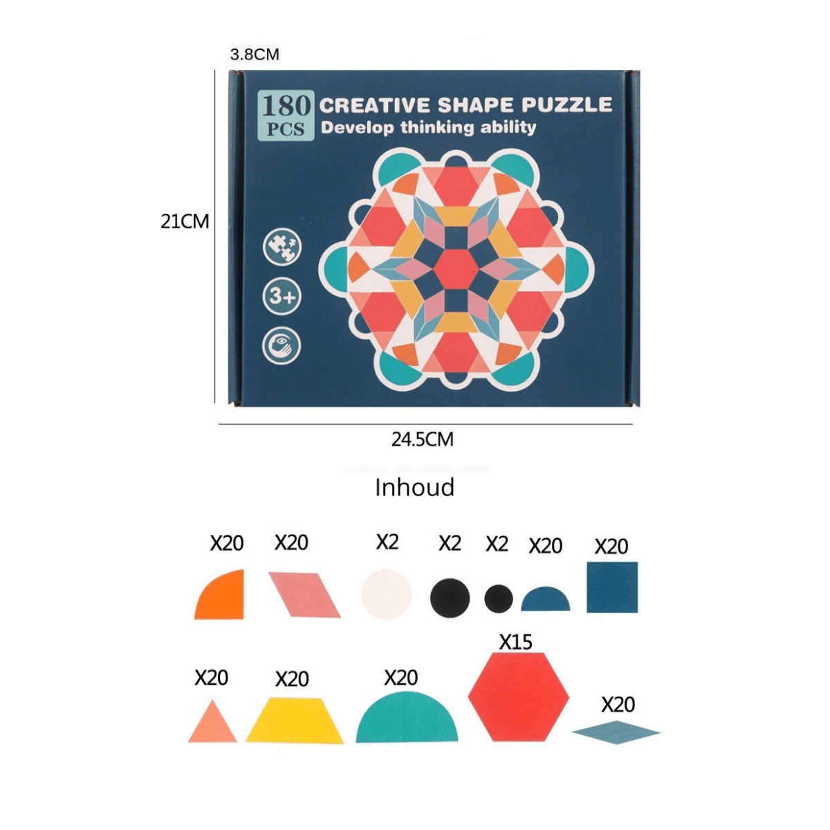 Woods™ | Develop Creativity - Geometric Shapes Puzzle