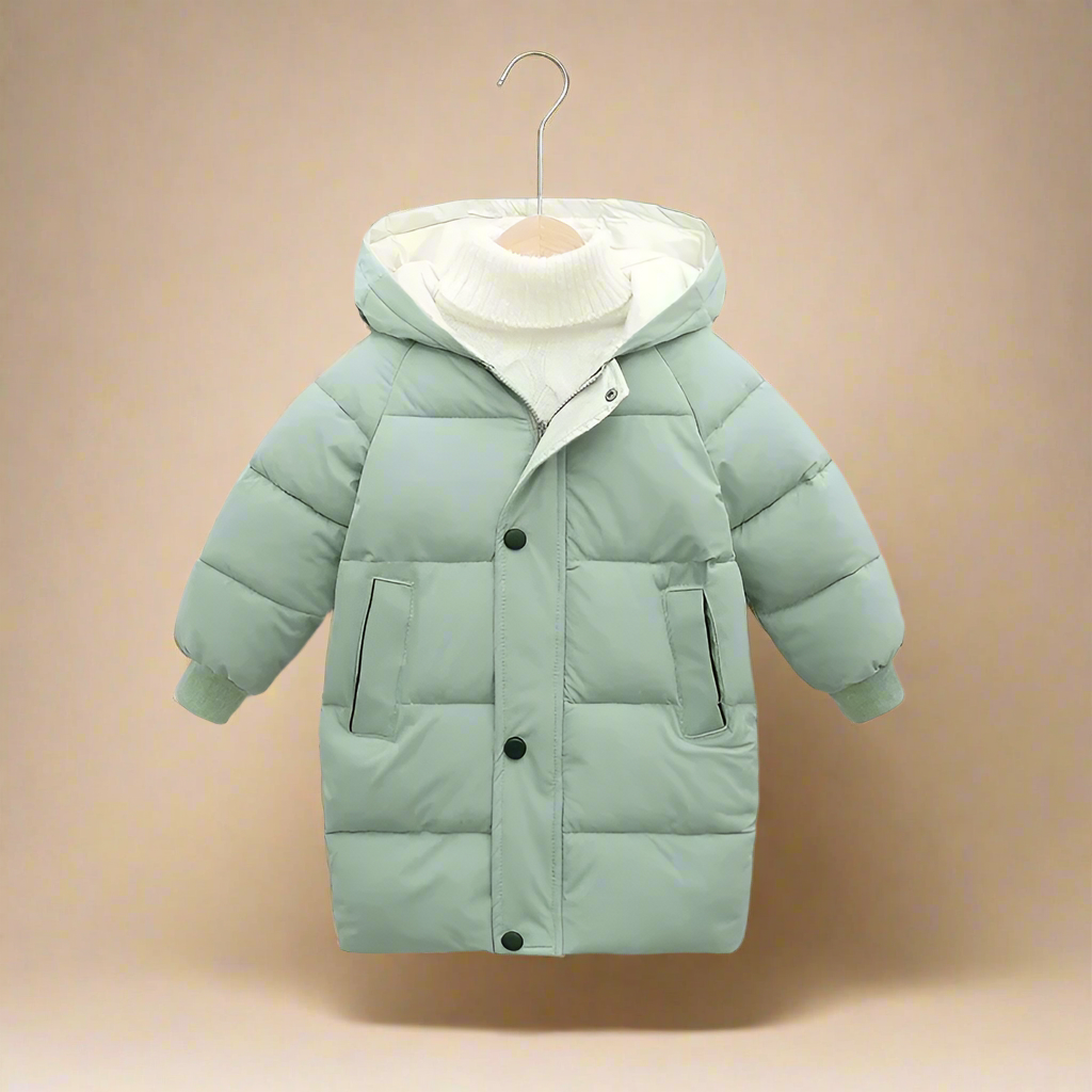 Kids Winter Jacket | Cotton Blend | Snap Closure Machine for All Ages