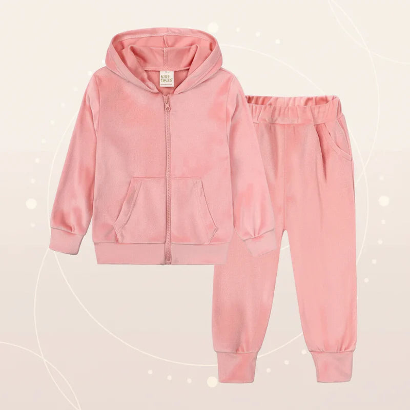 Kids Tales – Warm & Comfortable – Velvet Tracksuit for Children