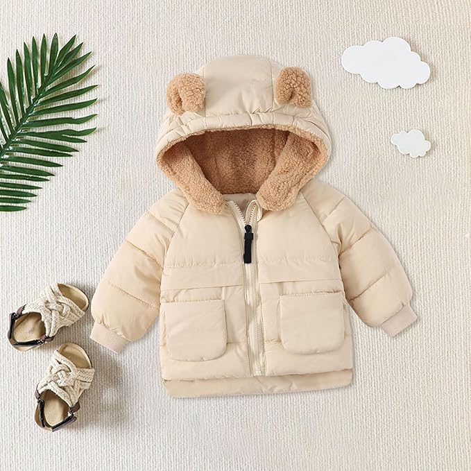 Kids Winter Jacket | Insulated Teddy | Padded Toddler Soft Fabric