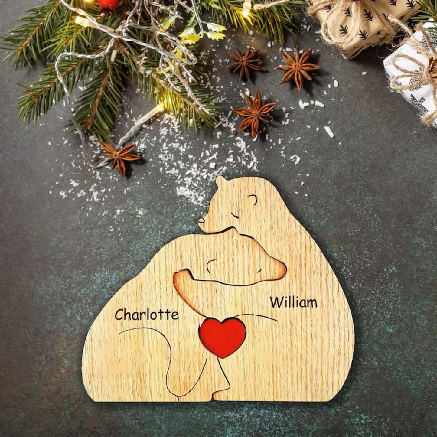 Kids Puzzle | Bear Family | Personalized Design Elastic Waistband