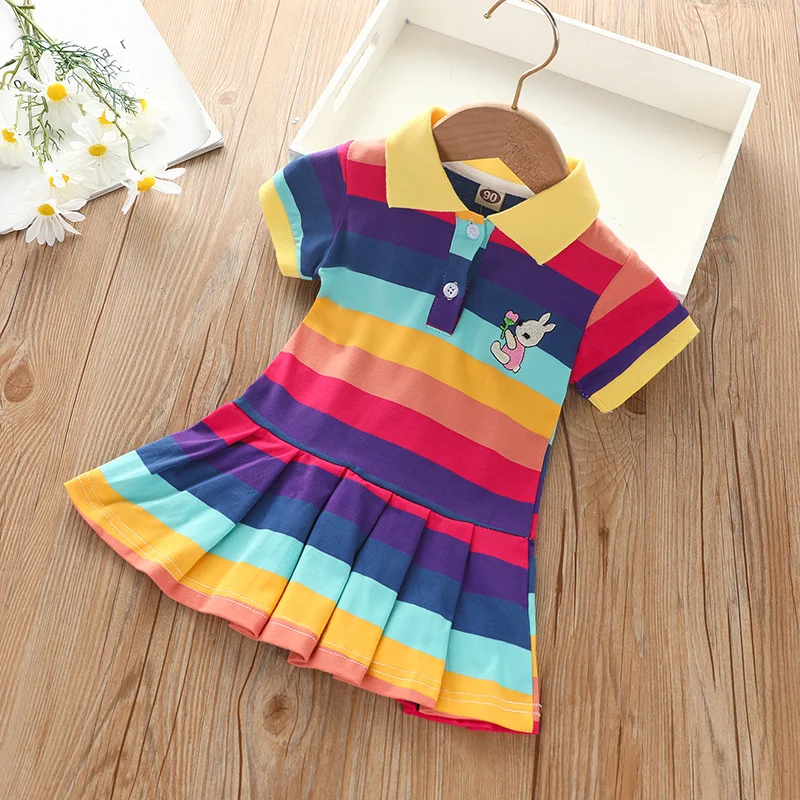 RainbowBabe – Fresh & Colorful – Kids Polo Dress