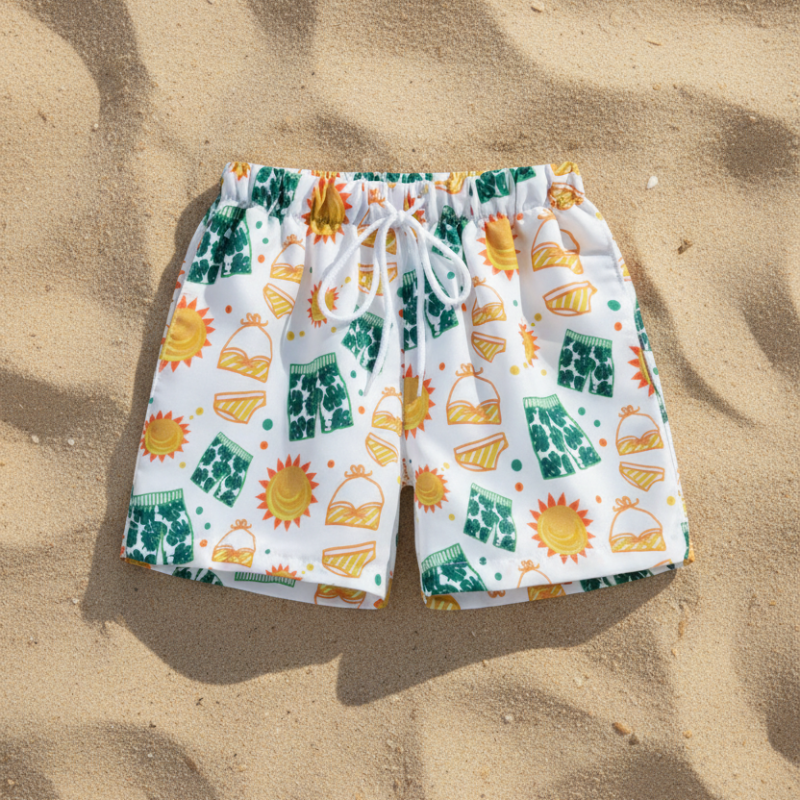 Kids Beach Shorts | Lightweight | Elastic Waist Design Unisex Design
