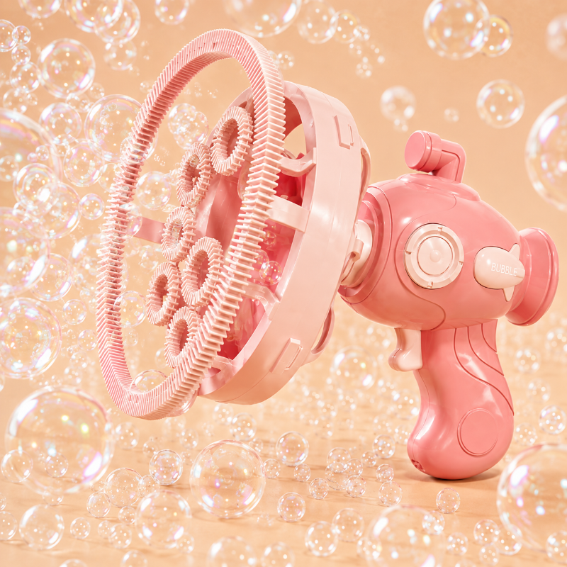 Kids Bubble Gun | Battery Operated | Outdoor Play Toy Soft Fabric