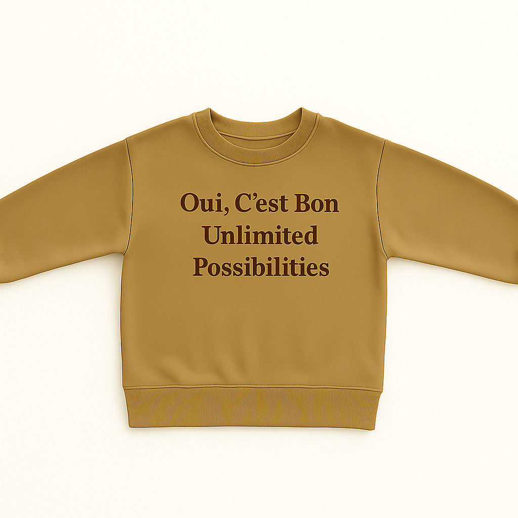 Kids Toddler Sweater | Long Sleeve | Crew Neck Unisex Design Cotton