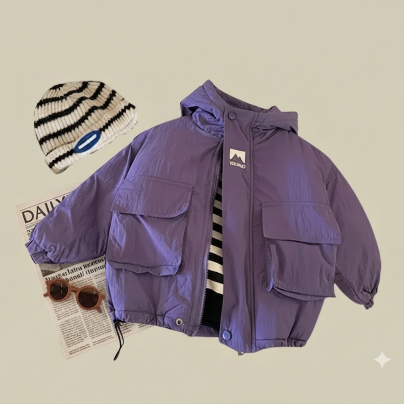 LiloWear – Windproof & Water-Repellent – Children's Wind Jacket with Hood