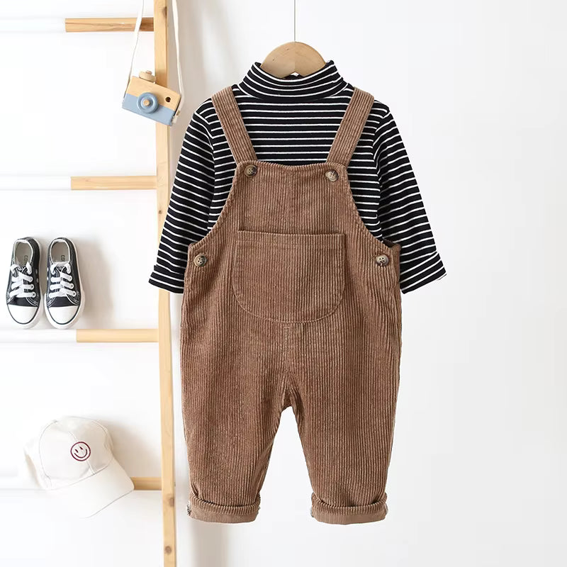 Kids Corduroy Overalls | Adjustable Straps | Classic Unisex Design