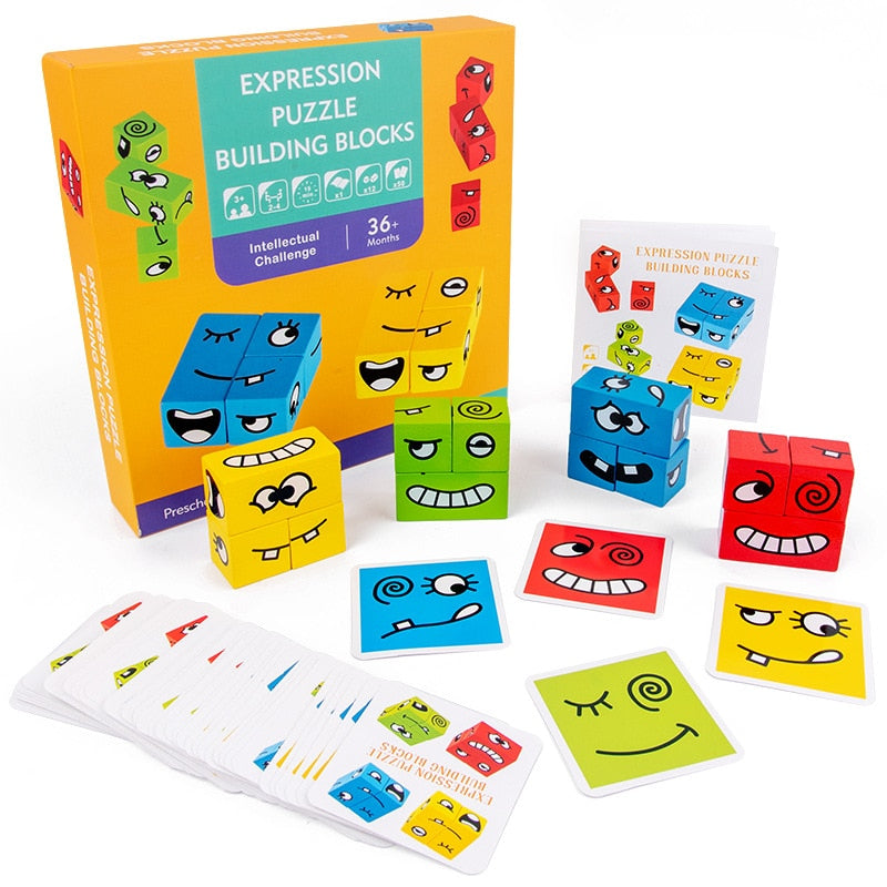 Kids Block Puzzle | Facial Expression Recognition Game | All Ages