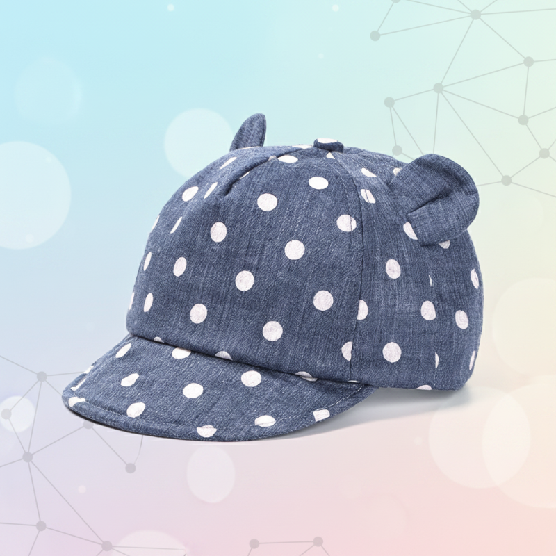 Kids Hat | Soft Cotton Blend Fabric | Adjustable Fit Design Girls