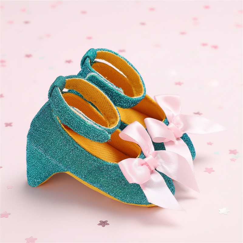 Kids Princess Heels | Printed Design | Baby Girl Shoes Unisex Design