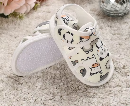 Kids Printed Sandals | Animal Design | Toddler Unisex Design Cotton