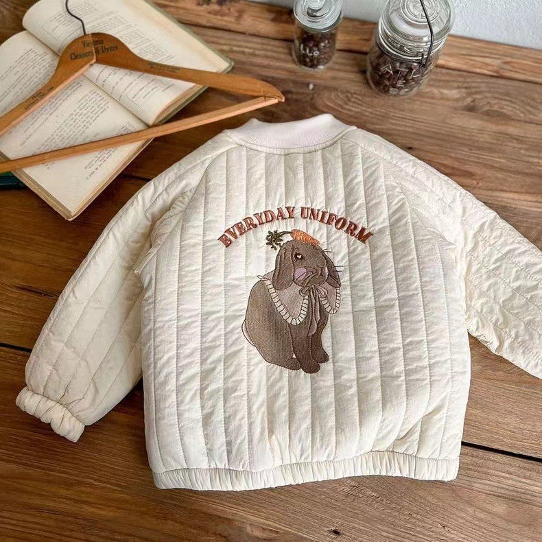 Kids Quilted Jacket | Insulated | Embroidered Design Unisex Design