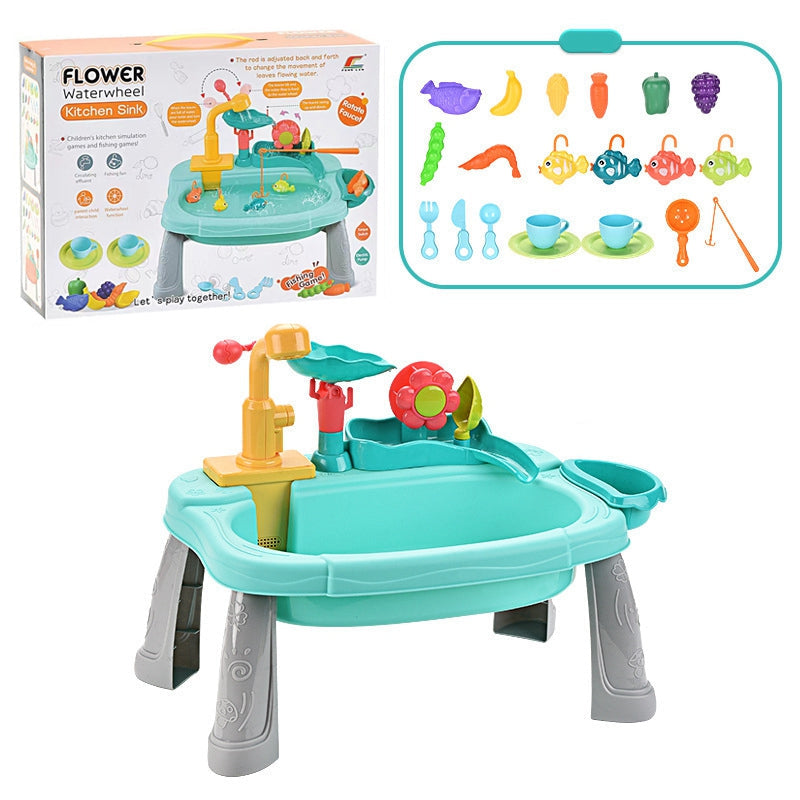Kids Water Play Sink | Fishing Game | Two-in-One Machine for All Ages