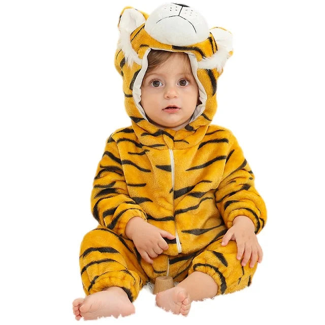 Kids Animal Romper | Snap Closure | Machine Washable Cotton Girls