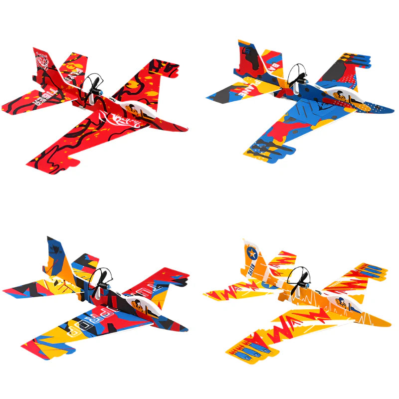 Kids Foam Glider | LED Light | Hand Launch Toy Unisex Design Cotton