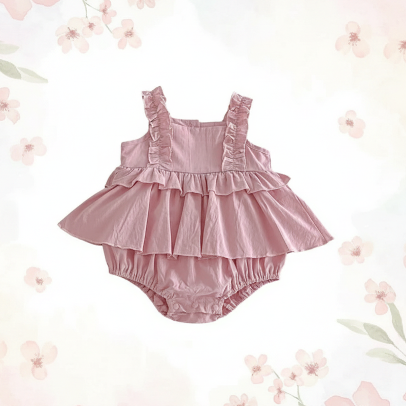 Kids Toddler Dress | Printed Design | Ruffle Detail Unisex Design