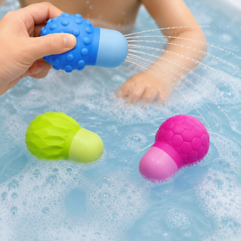 Kids Water Squirters | Bath Toy Set | Three Piece Comfortable Design