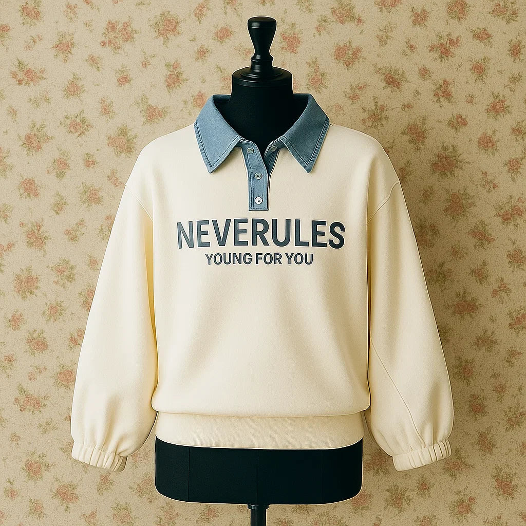 Kids Polo Shirt | Denim Collar | Structured Design Boys and Girls