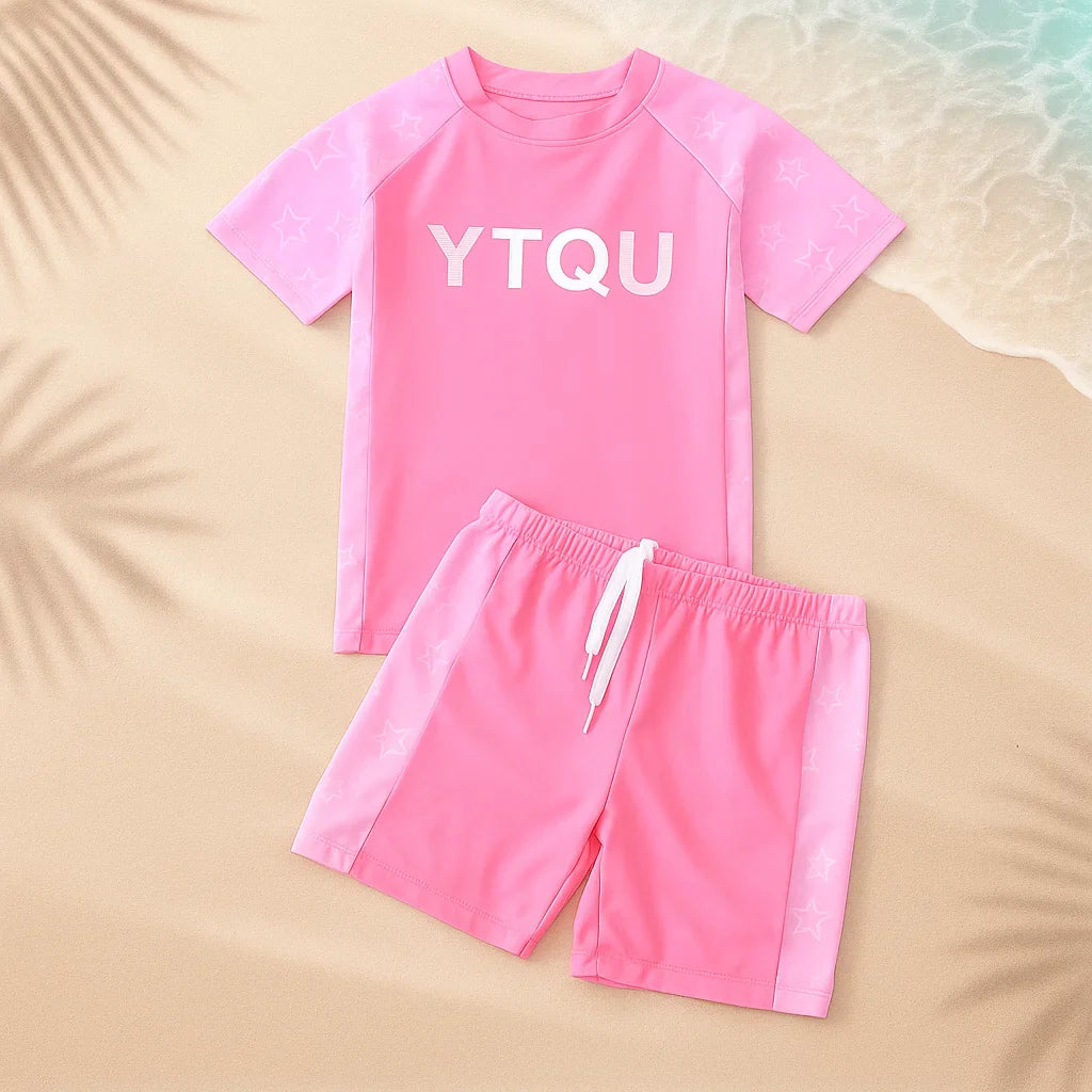 Kids Swim Set | Quick-Drying Fabric | Two-Piece Unisex Breathable