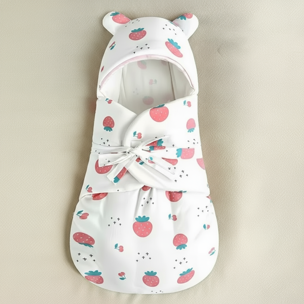 SnuggleBear – Comfort & Ease – Cotton Baby Swaddle Blanket for Swaddling