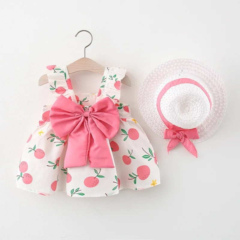 Kids Fruit Print Dress | Sleeveless Summer Design | Boys and Girls