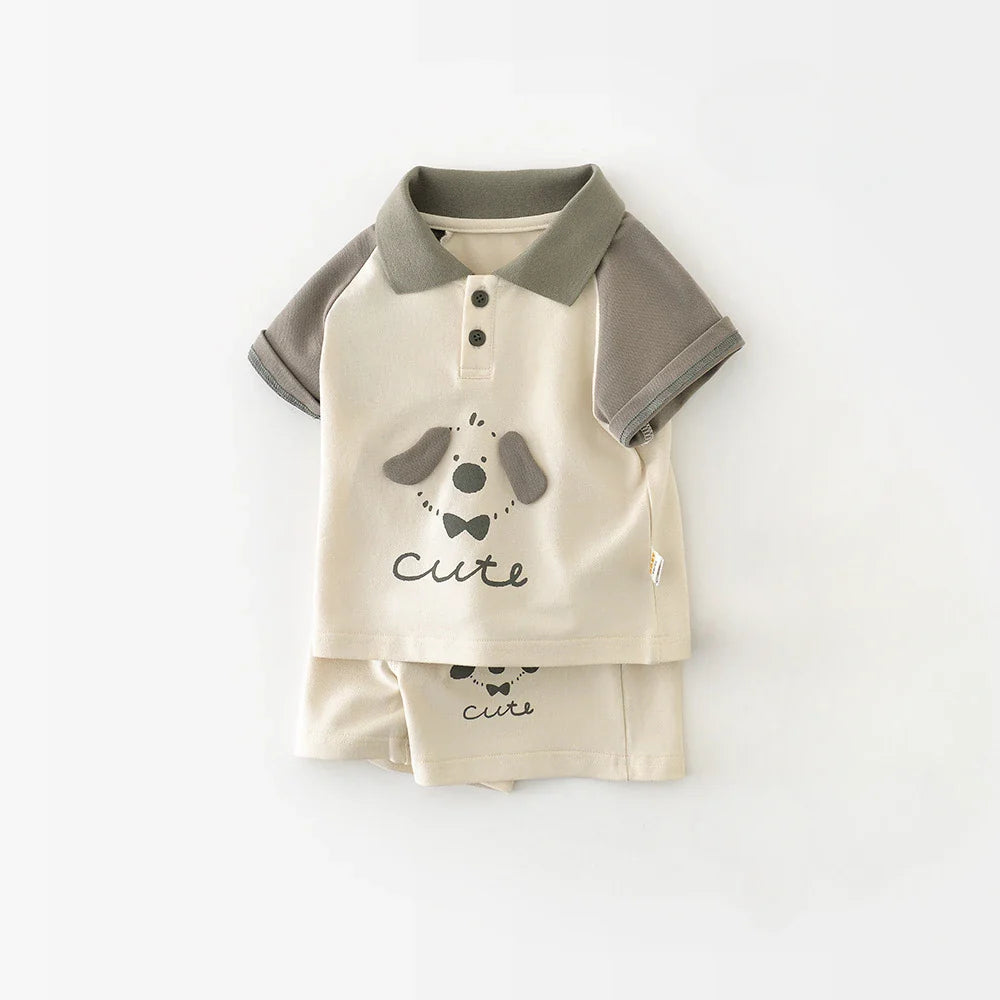 Kids Clothing Set | Printed Design | Button Closure Unisex Design