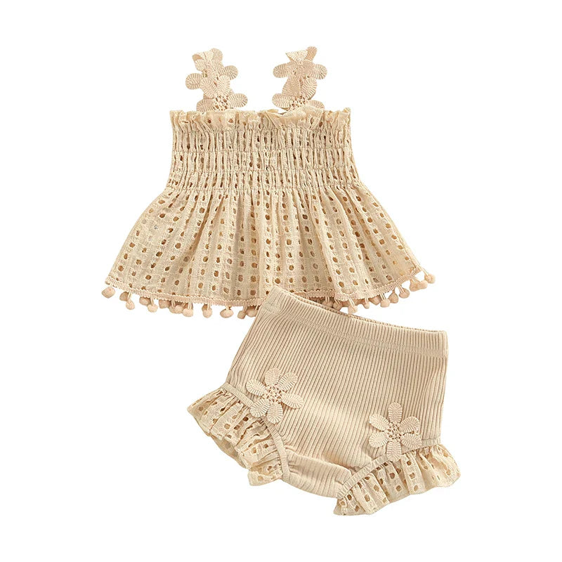 Kids Summer Set | Snap Closure | Toddler Girls Cotton Blend Girls