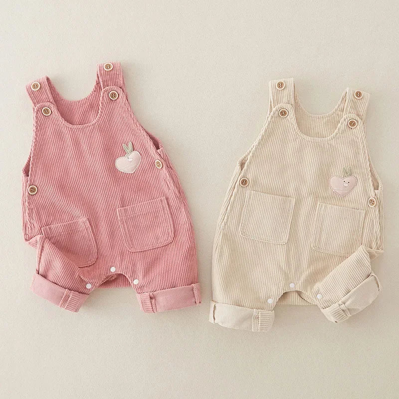 Kids Overalls | Ribbed Fabric | Adjustable Straps Comfortable Design