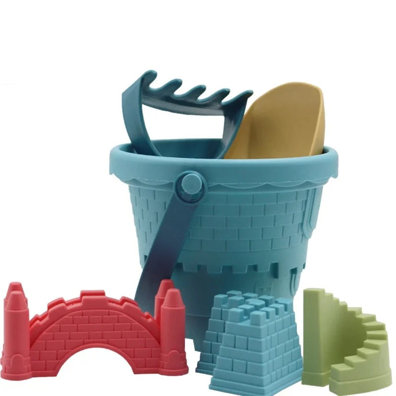 Kids Sand Bucket Set | Beach Play Tools | Summer Toys Soft Fabric