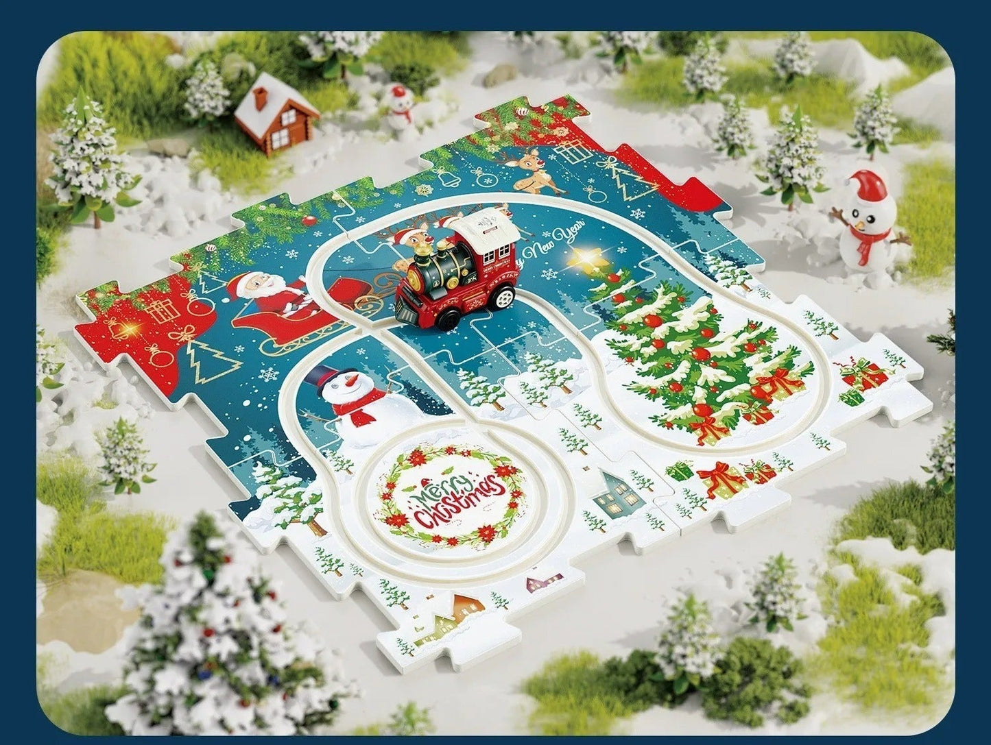Kids Train Set | Build Your Own | Christmas Track Comfortable Design