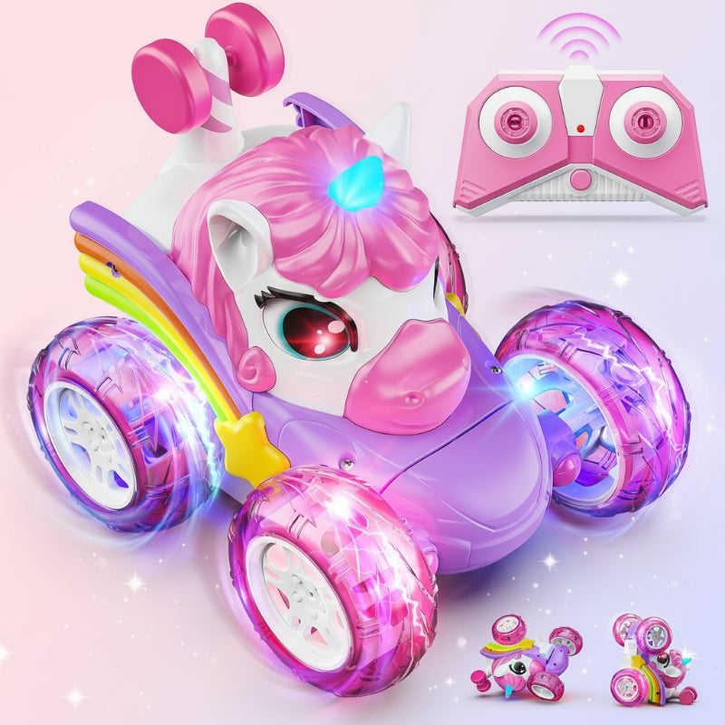 Kids Remote Control Car | Stunt Truck | Light Effects Soft Fabric