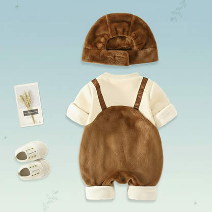 MiniSnow – Cozy & Protective – Plush Bodysuit & Hat