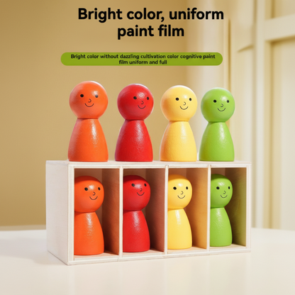 WoodenMatch – Slim & Playful – Montessori Color Game