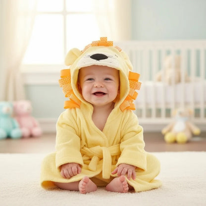 CozyNest – Soft & Absorbent – Bathrobe with Animal Design