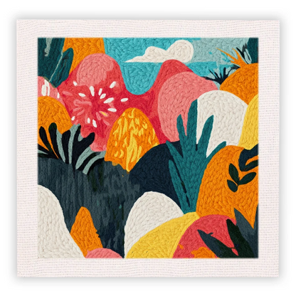 Kids Embroidery Kit | Animal Design | Beginner Friendly Unisex Design