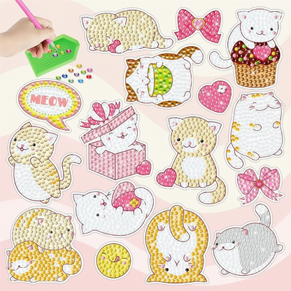 Kids Diamond Painting Stickers | Gem Activity Set | Boys and Girls