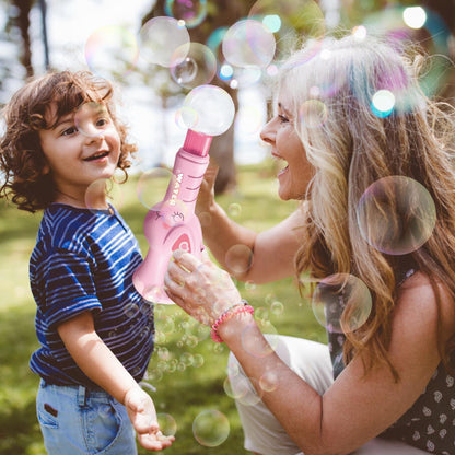 Electric Bubble Maker – Rechargeable & With Light for Children