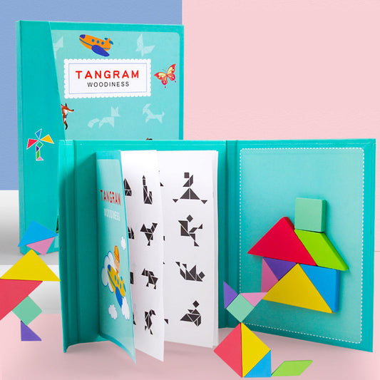 Kids Magnetic Puzzle Game | Tangram Set | Learning Toy Unisex Design