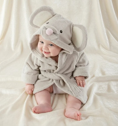 CozyNest – Soft & Absorbent – Bathrobe with Animal Design
